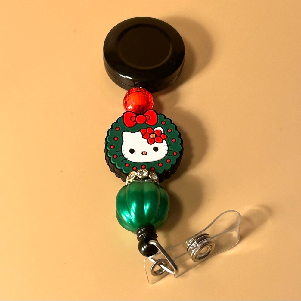 Christmas Hello Kitty Badge Reel